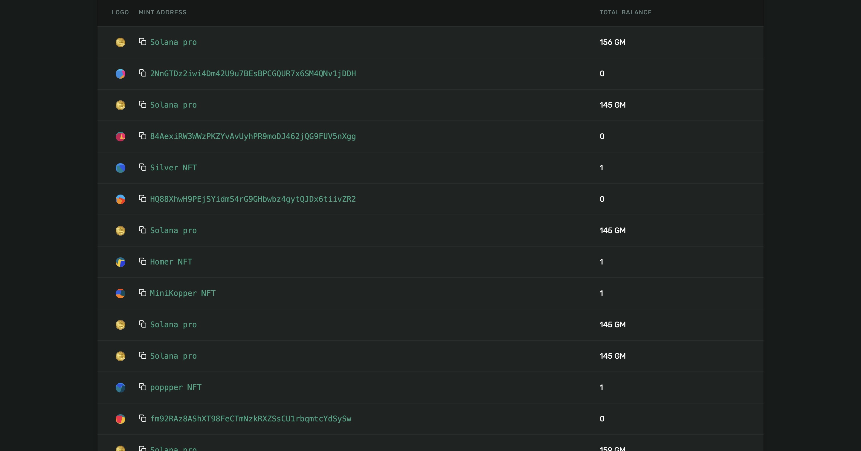 token listing